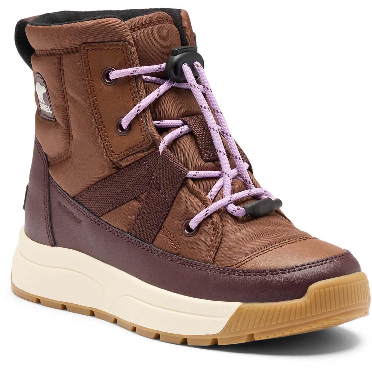 Зимние ботинки для детей с утеплителем 200 г Whitney III Mid Waterproof Sorel, Dark Auburn/Red Lodge — фото 2