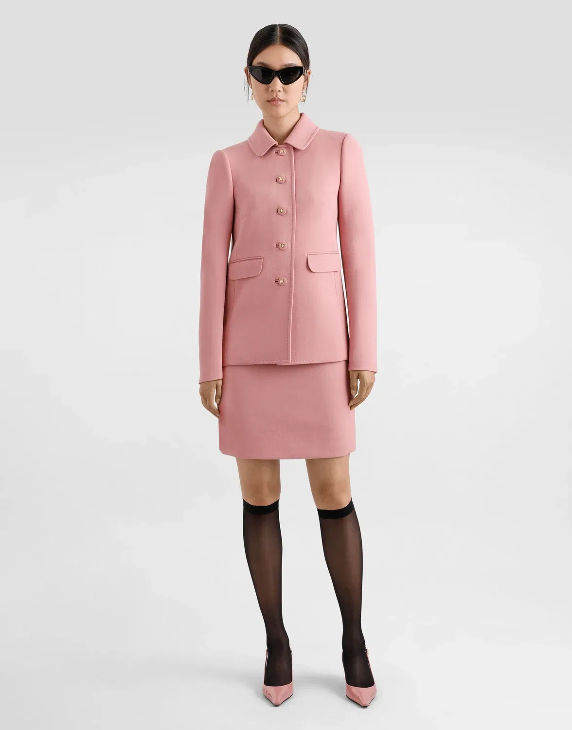Атласный топ на бретельках с логотипом DG Dolce & Gabbana, розовый — фото 2