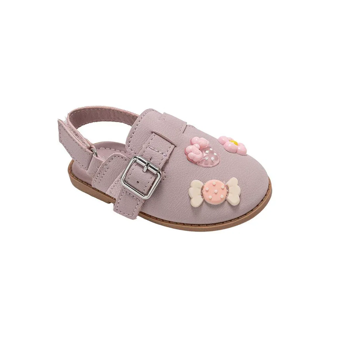 Детские сандалии для девочек с декором Bebe, Blush