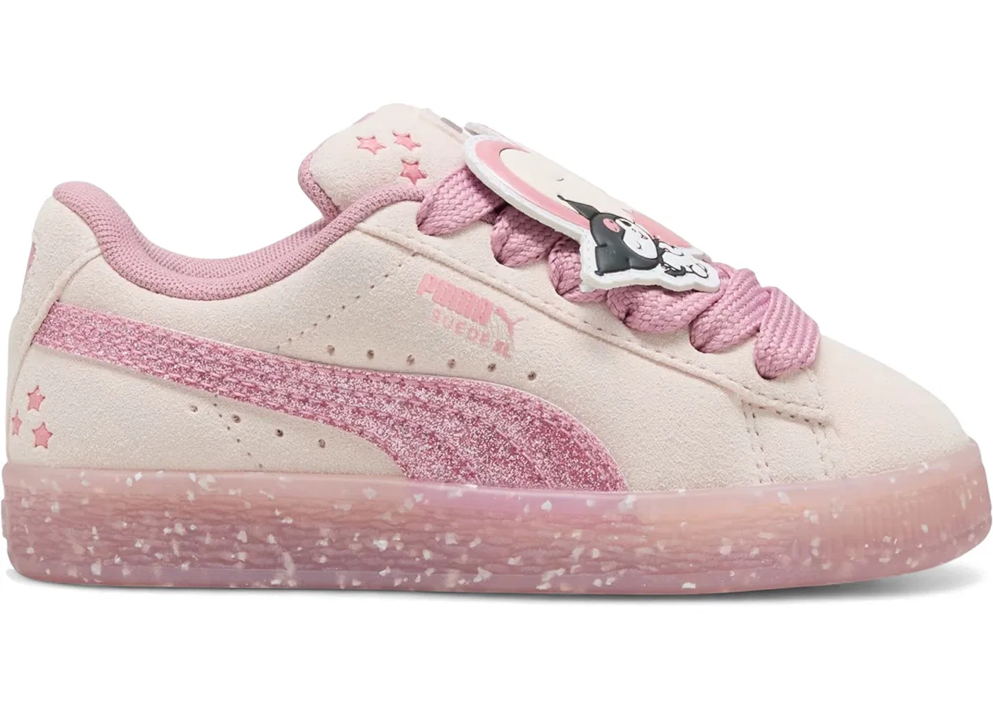Детские кроссовки с принтом Puma Suede XL Puma, Jasmine Flower/Pinkscape