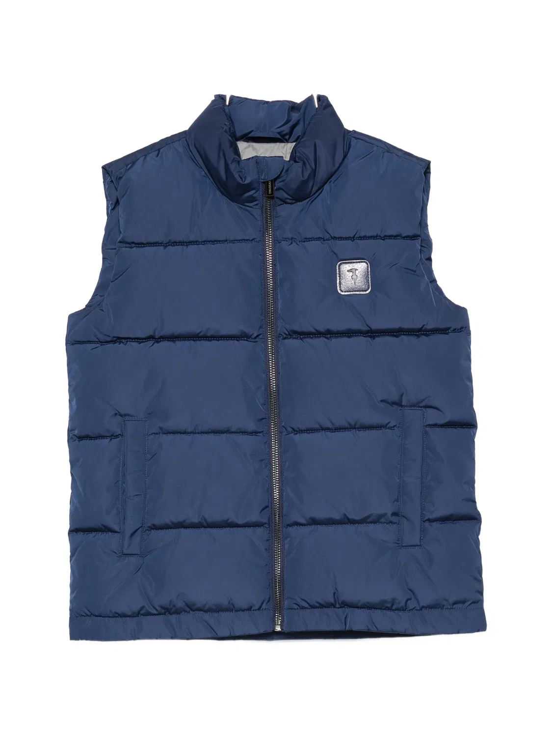Стеганый дутый жилет Trussardi Junior, синий