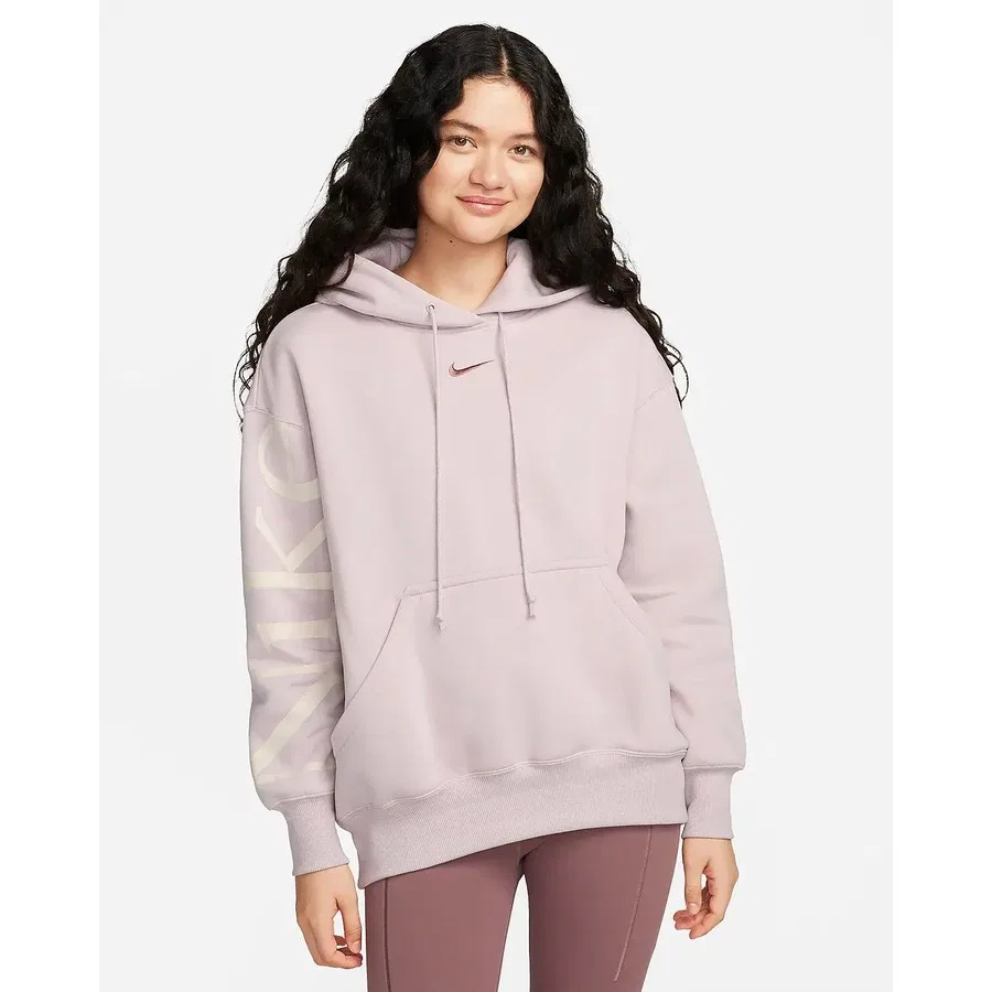 Женский худи oversize с капюшоном, модель Phoenix Fleece, Nike, Сиреневый