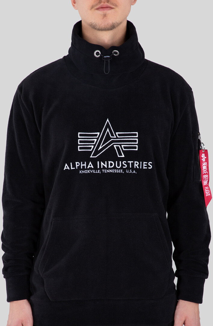 

Пуловер Alpha Industries Turtle-Neck Polar Fleece, черный