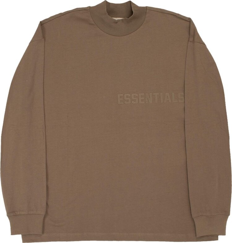 

Лонгслив Fear of God Essentials Long-Sleeve Tee 'Wood', коричневый