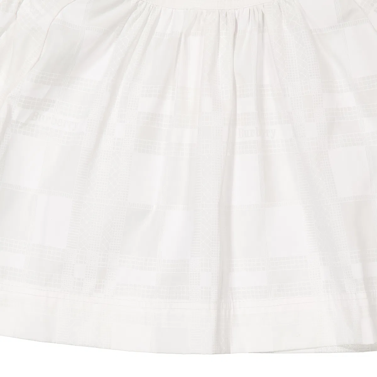 Рубашка из хлопка и шелка с принтом Kids Thomas Bear Burberry, White Ip Pat — фото 2