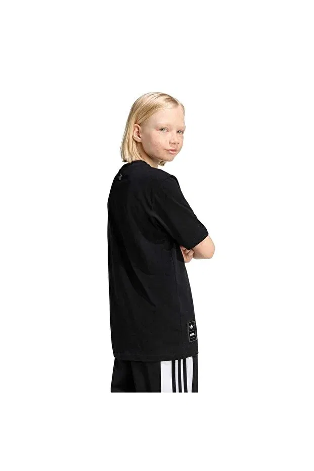 Детская футболка с принтом World Cup - Lo Gfx T-Shirt Adidas, Black — фото 2