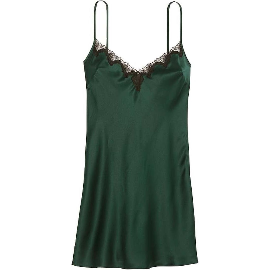 

Victoria's Secret 24 Big Show Collection SEXY KI Ночная сорочка для женщин, бархатная, зеленая