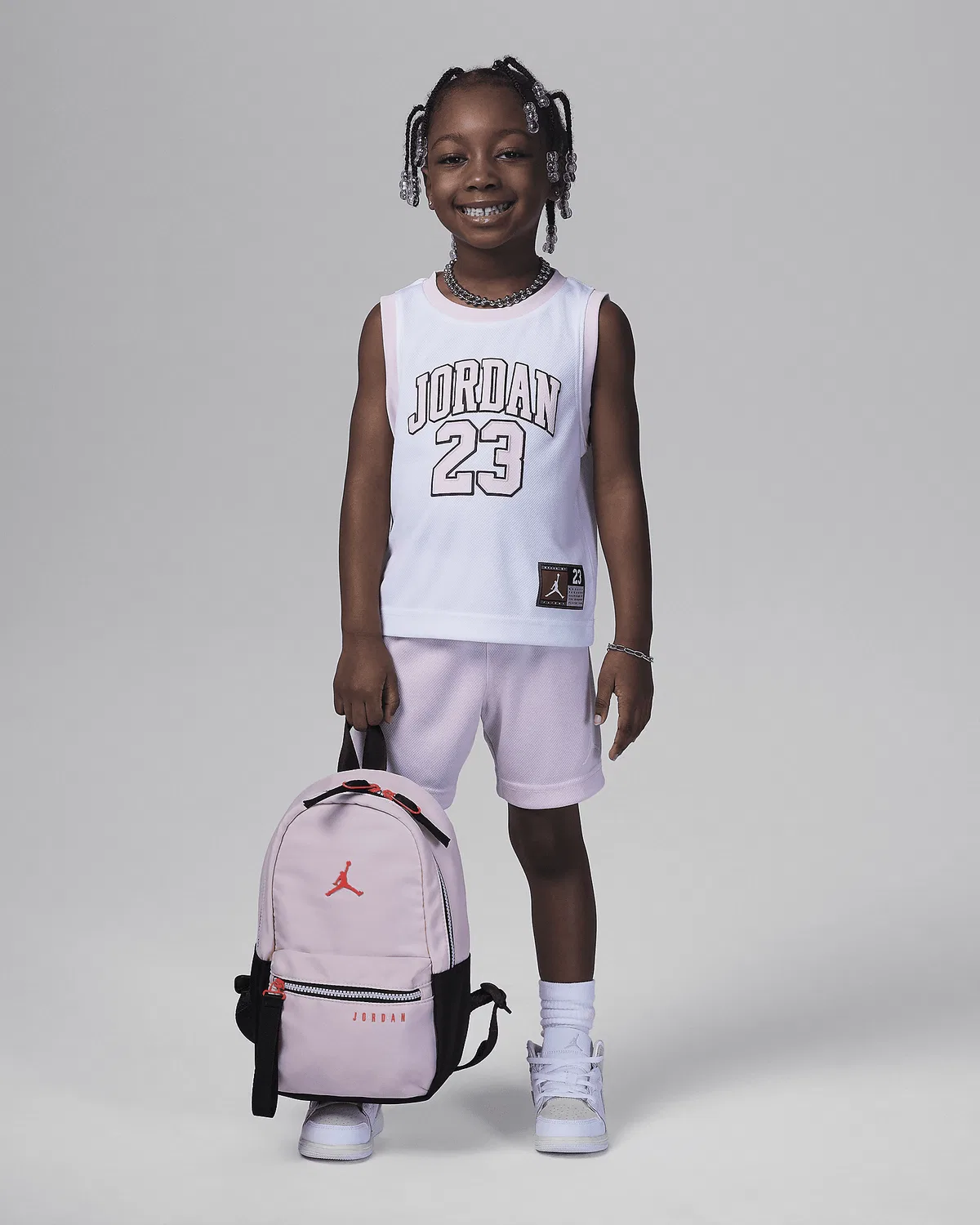 Детский набор из 2 предметов Toddler 23 Jersey Jordan, Pink Foam