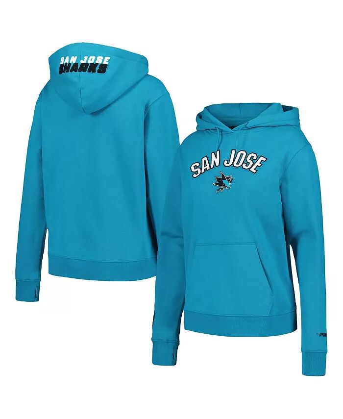 

Женская толстовка с капюшоном Teal San Jose Sharks Classic Chenille Pro Standard