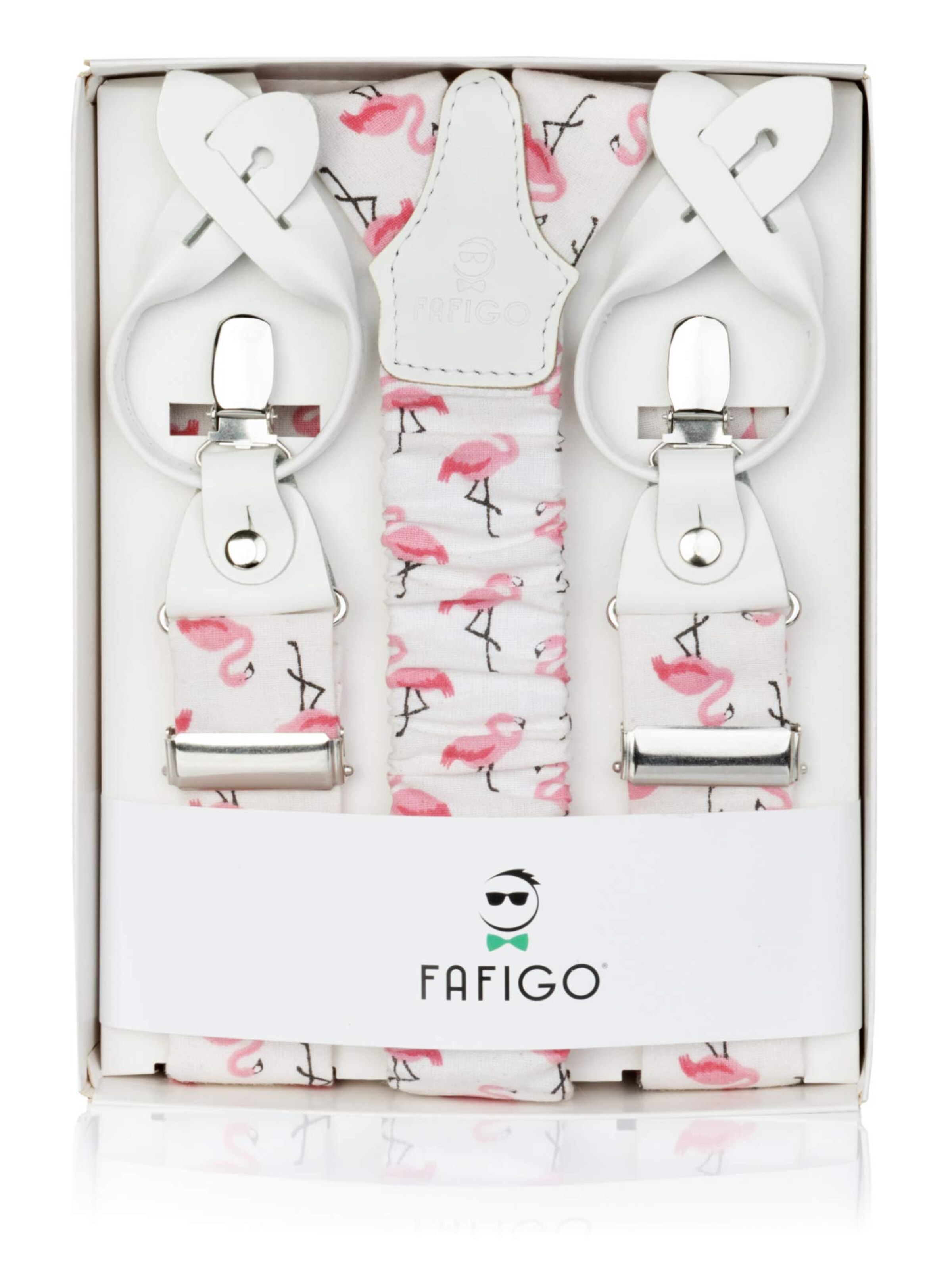 

FAFIGO Подтяжки 'Zio Crockett' в белом цвете