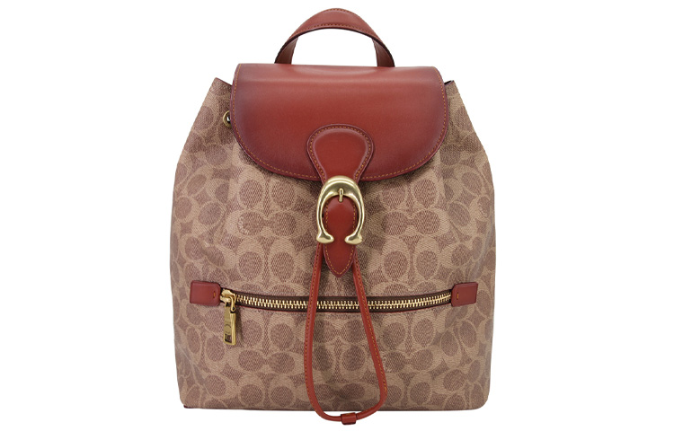 

Coach Рюкзак Evie из парусины с покрытием, женский, коричневый, с монограммой