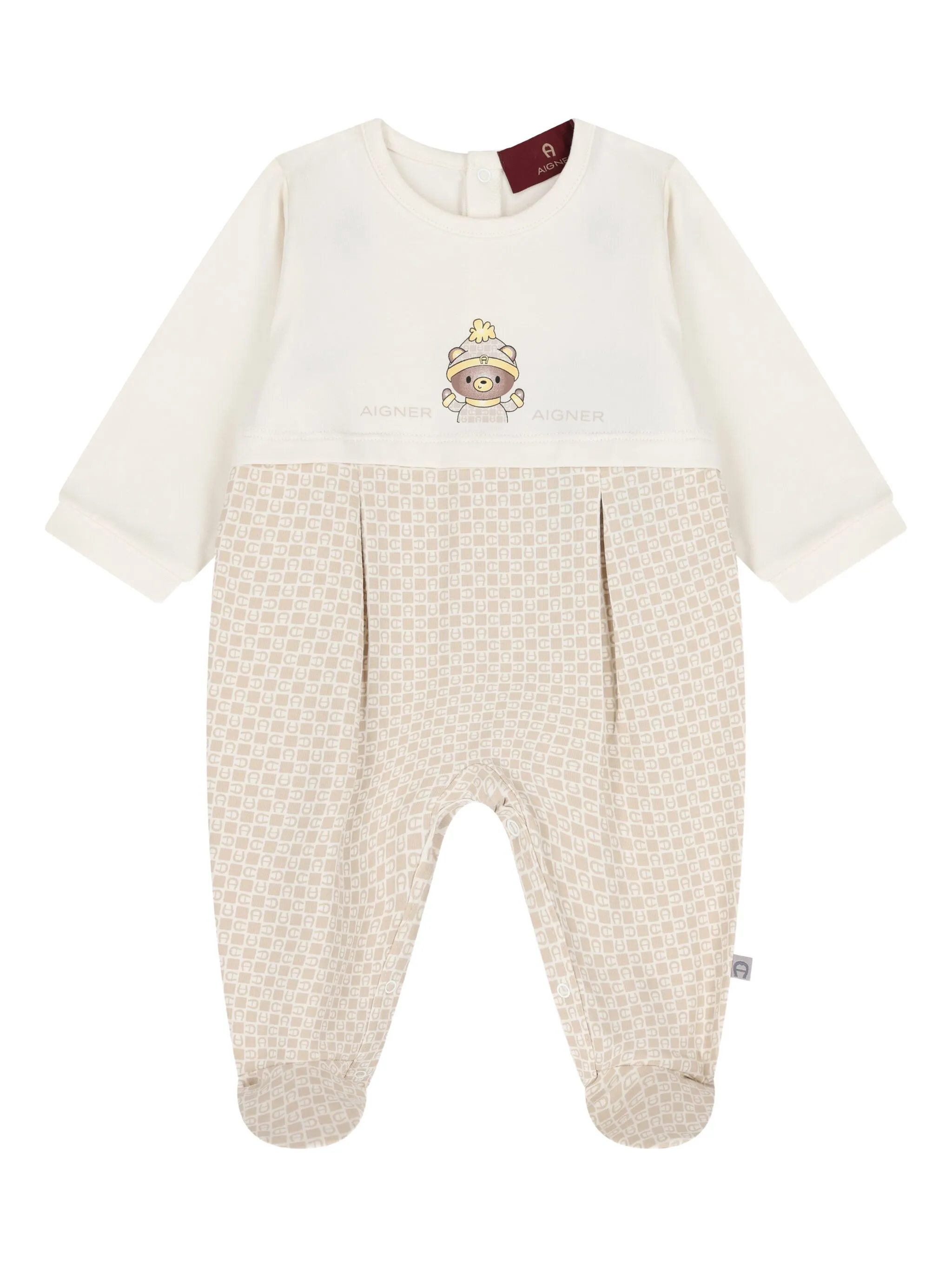 

Пижама с логотипом Aigner Kids, бежевый