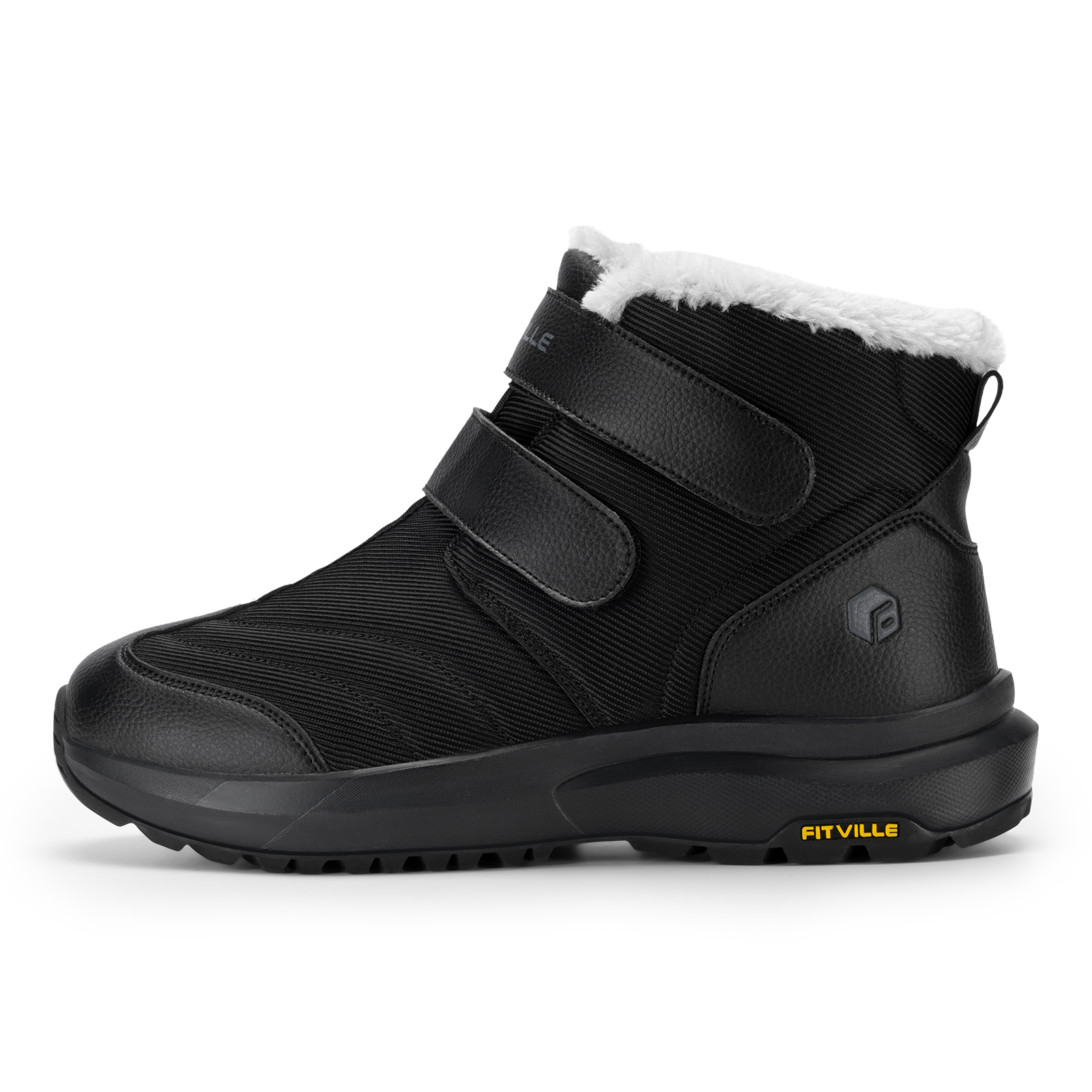 

Износостойкие, нескользящие, короткие зимние ботинки для мужчин Fitville, Black
