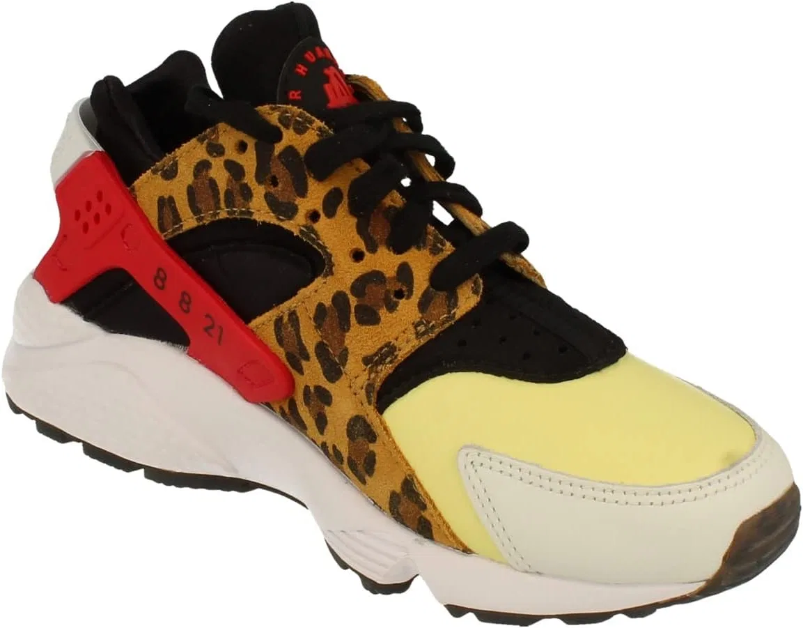 Кроссовки Nike Air Huarache для бега, модель DM9092, мужские, Lemon Chiffon Red 700 — фото 4