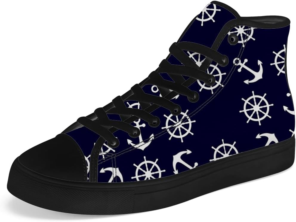 

Мужские и женские высокие кеды на шнуровке из холщовой ткани, повседневные кроссовки Chebing, синий