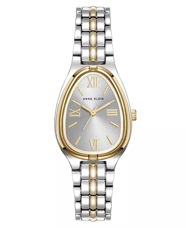 

Женские кварцевые винтажные часы из двухцветного сплава металла, 25 мм Anne Klein, silver-tone/gold-tone
