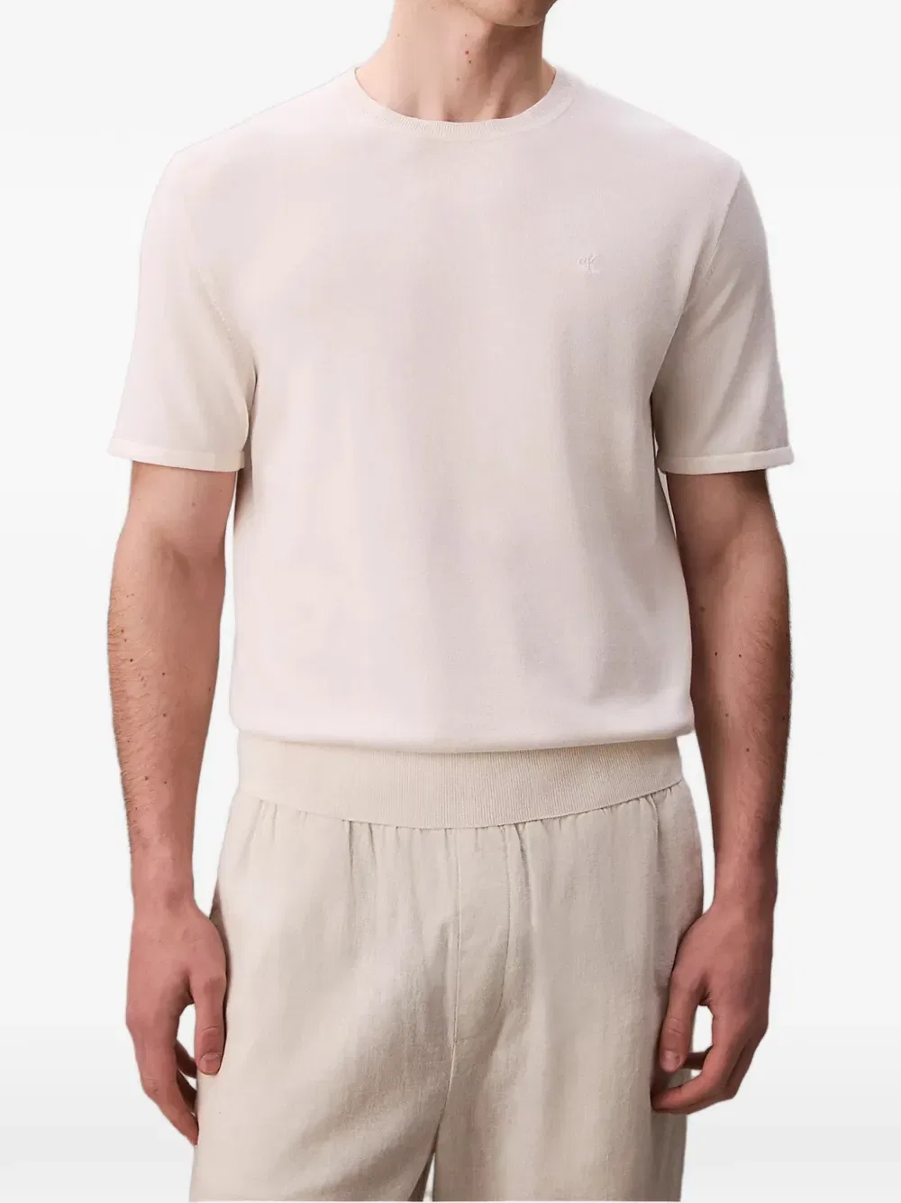 Вязаный свитер из пима Calvin Klein, нейтральный