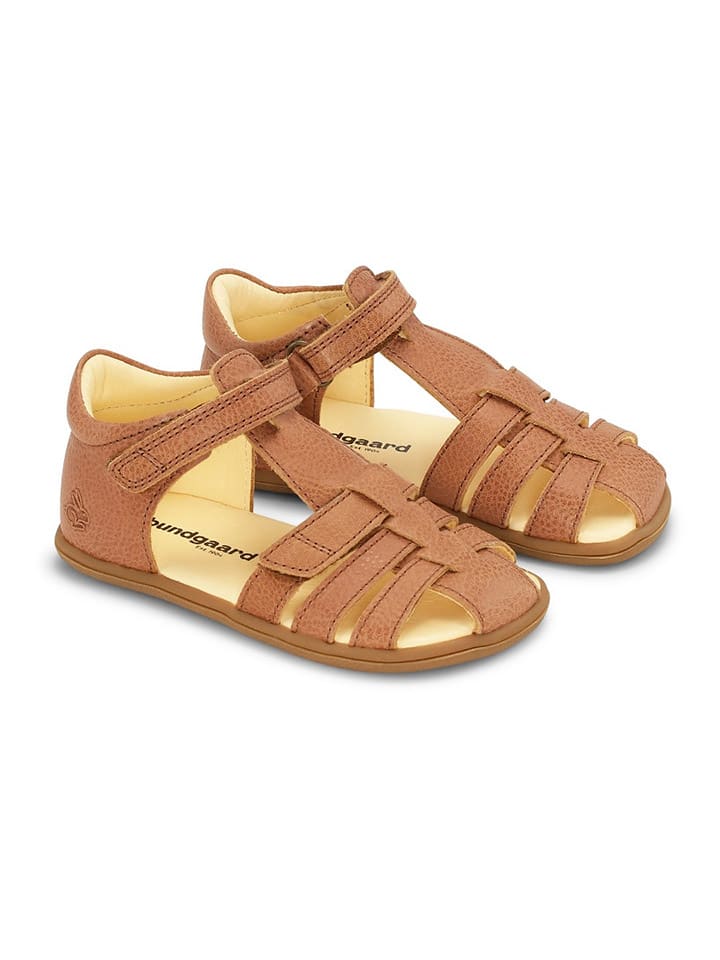 

Bundgaard Кожаные полусандалии "Rox" светло-коричневого цвета, имитирующие ходьбу босиком