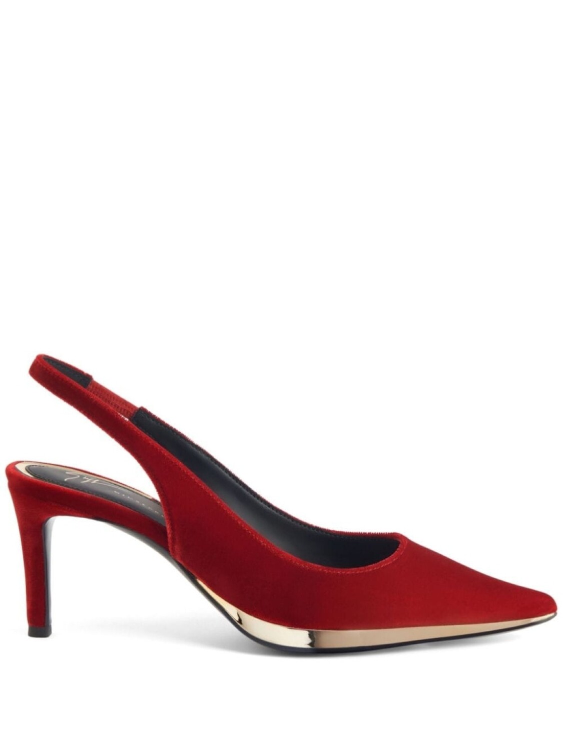 

Giuseppe Zanotti бархатные туфли Virgyn 70, красный