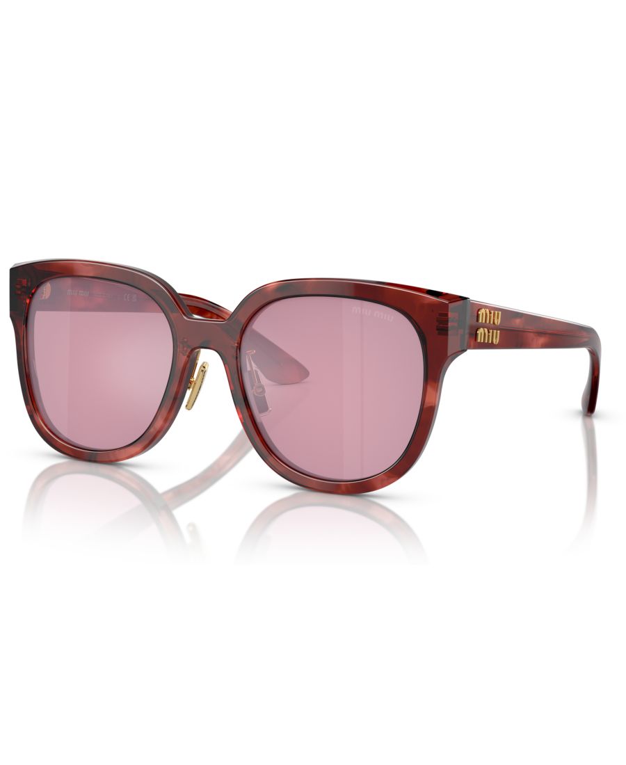 

Женские солнцезащитные очки MU 01ZS MIU MIU, Striped Garnet