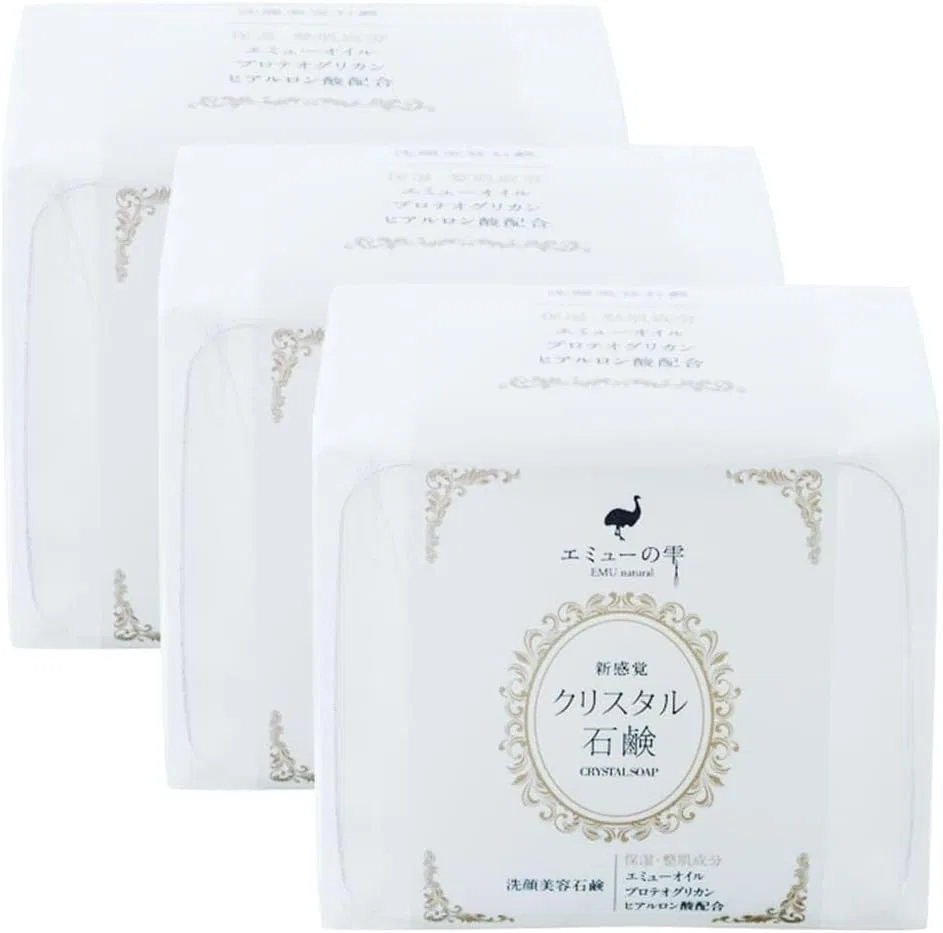 Мыло Crystal Soap Emu no Shizuku, 3 шт. по 100 г