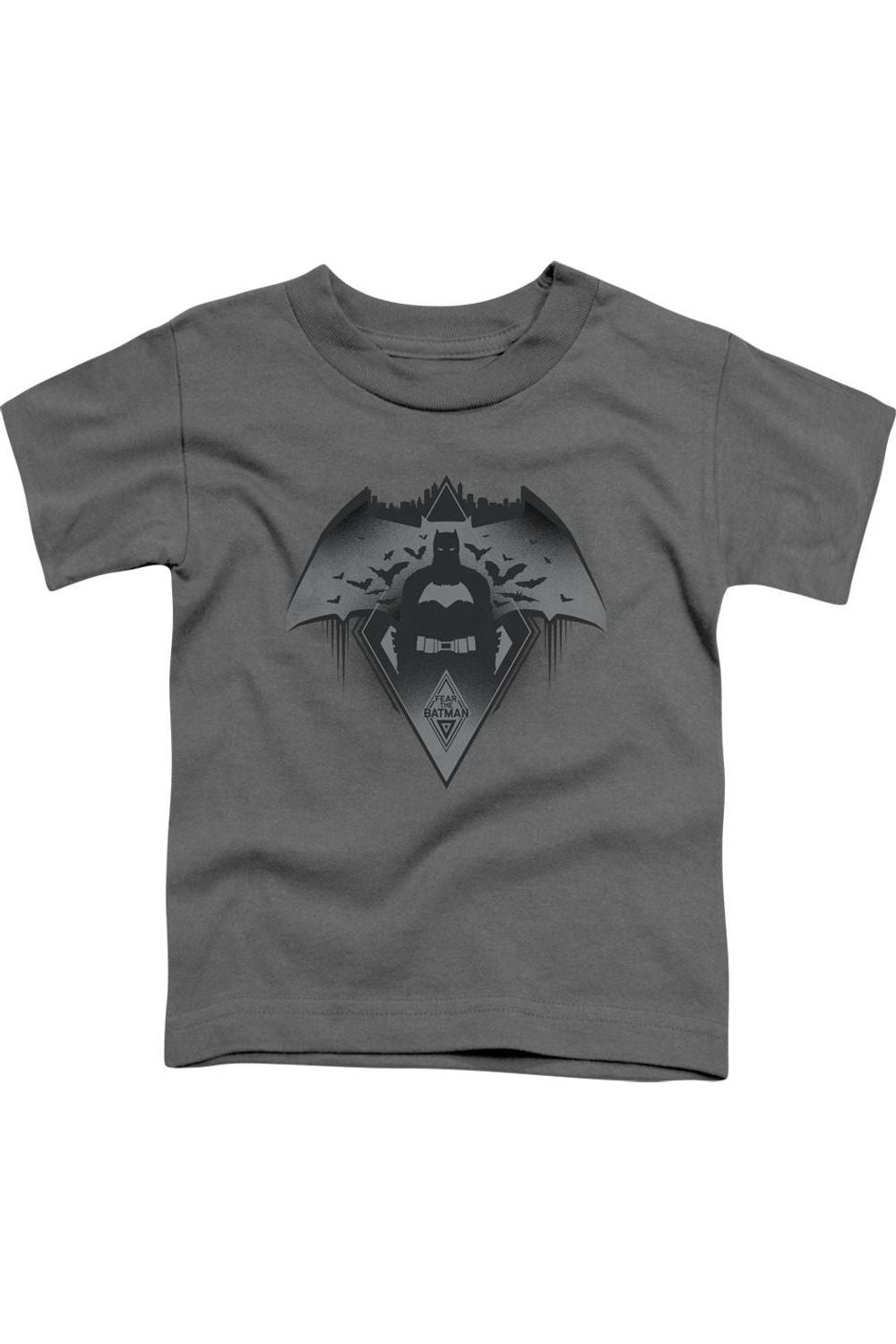 

Детская футболка с коротким рукавом "Бэтмен против Супермена: Страх" Gildan, charcoal
