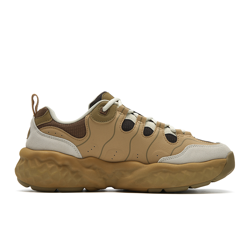 FILA Мужские повседневные кроссовки low top MUFFIN с амортизацией, устойчивые к истиранию, легкие, коричневый белый — фото 4