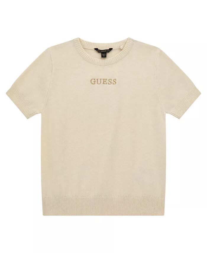 

Свитер с короткими рукавами для больших девочек GUESS, коричневый/бежевый
