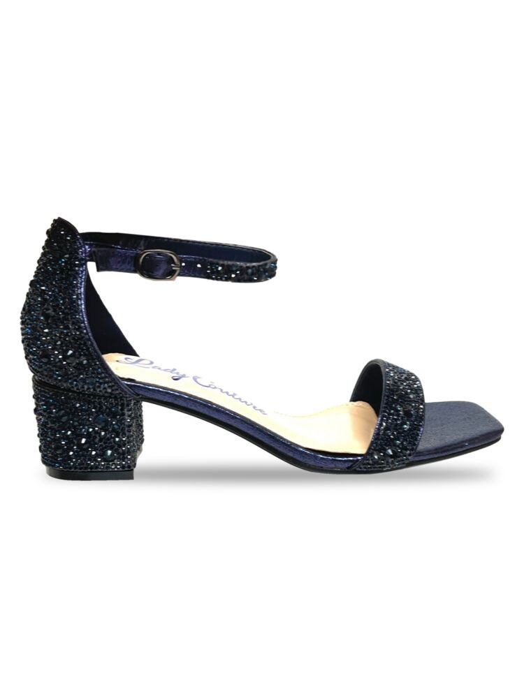 Сандалии Dazzle с декорированным ремешком на щиколотке Lady Couture, темно-синий
