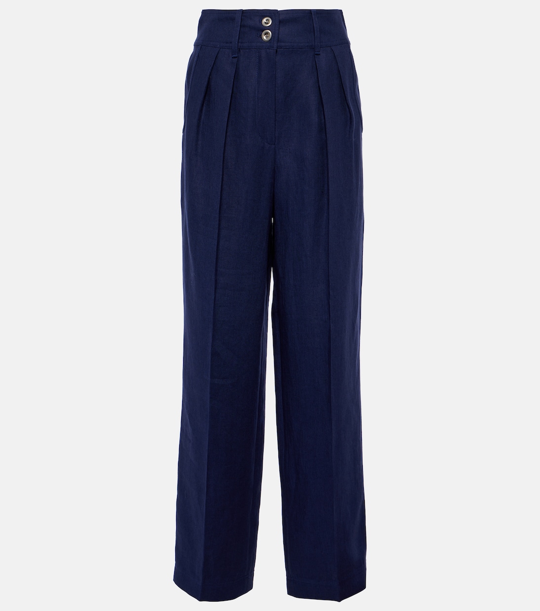 

Широкие льняные брюки Loro Piana, Deep Pacific