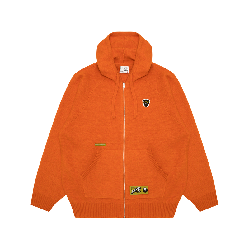 

Кардиган на молнии *A Bathing APE с логотипом Moonface Aape, оранжевый