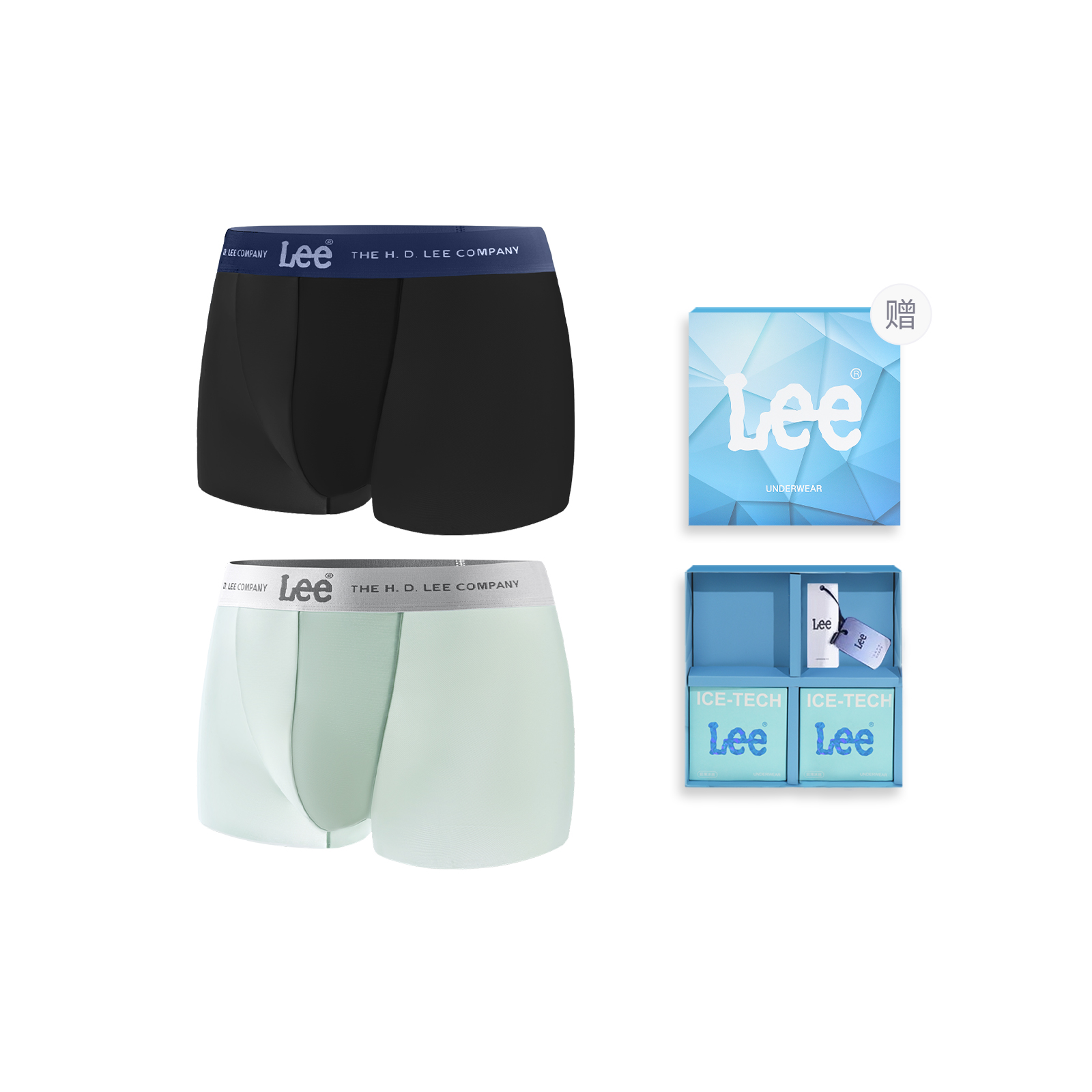 

Lee SS25 INDIGO летнее нижнее белье подарочный набор мужское 2 шт