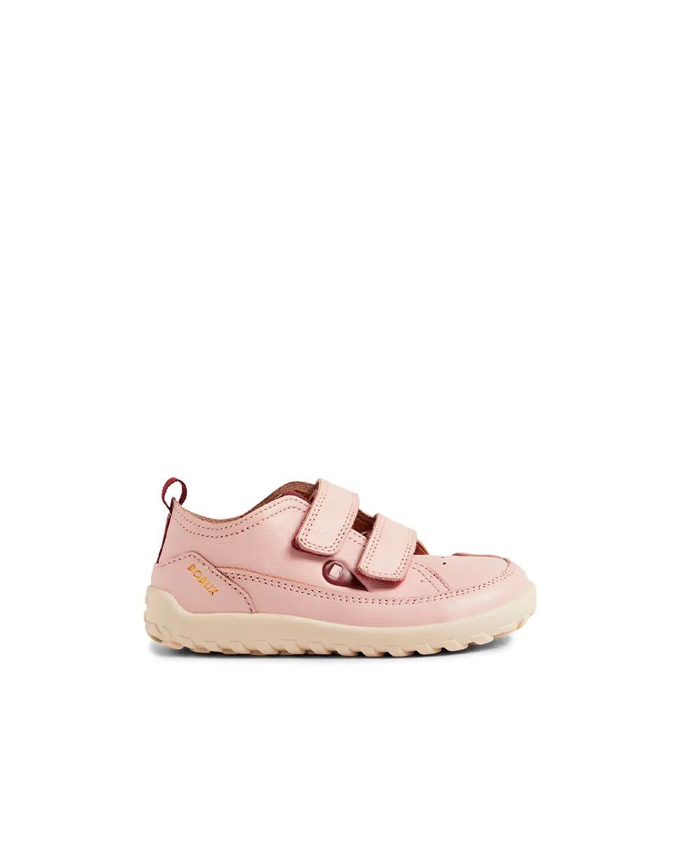 

Детские кожаные кеды с двойной застежкой Bobux, цвет Rosa
