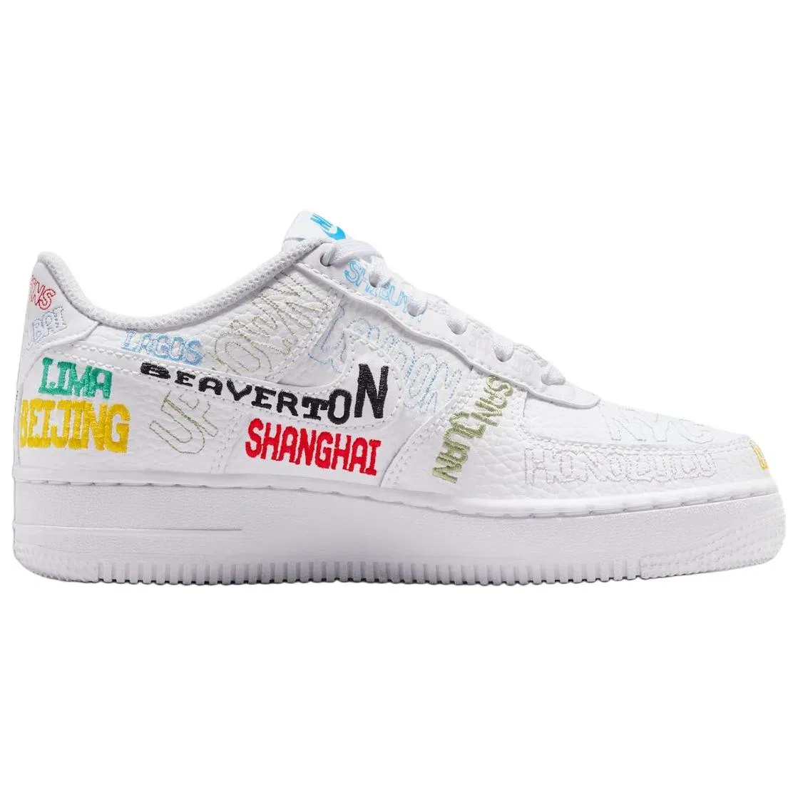 Кроссовки для скейтбординга Air Force 1 Low Top Kids White Unisex Nike — фото 3