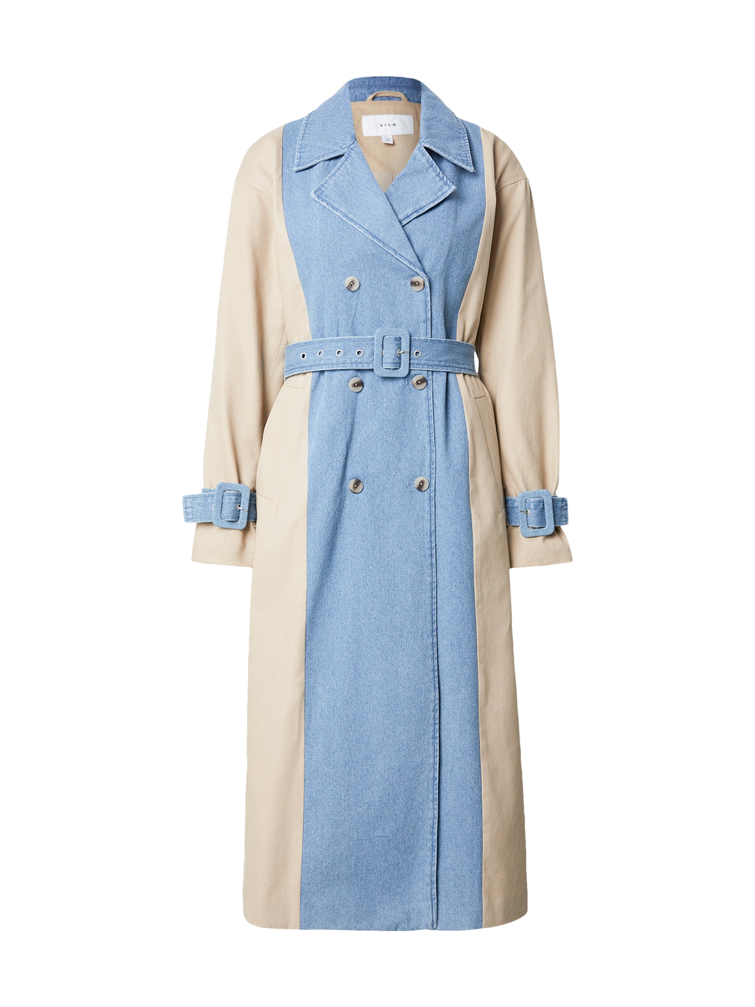 

VILA Демисезонное пальто 'VIBERA' в синем дениме