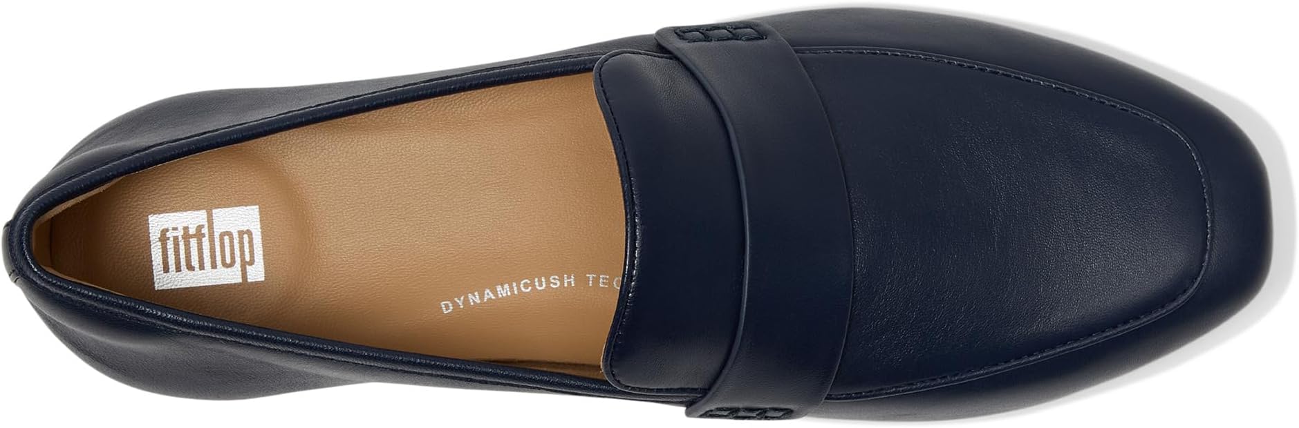 Лоферы FitFlop Delicato Soft Leather Loafers, цвет Midnight Navy — фото 2