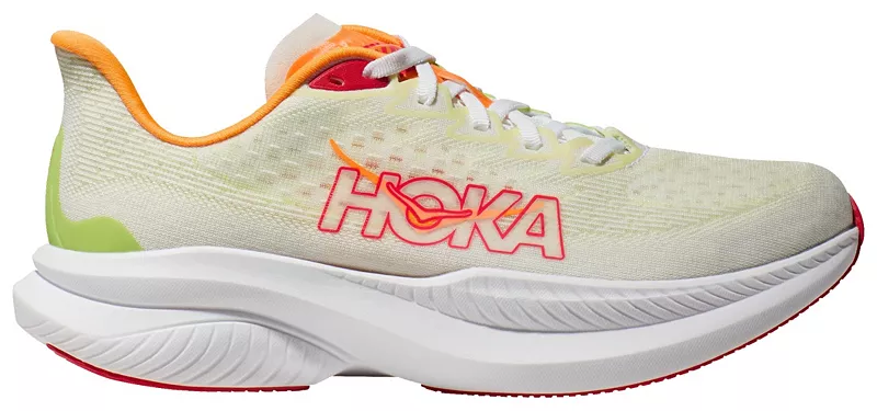 Женские кроссовки HOKA Mach 6, белый/зеленый