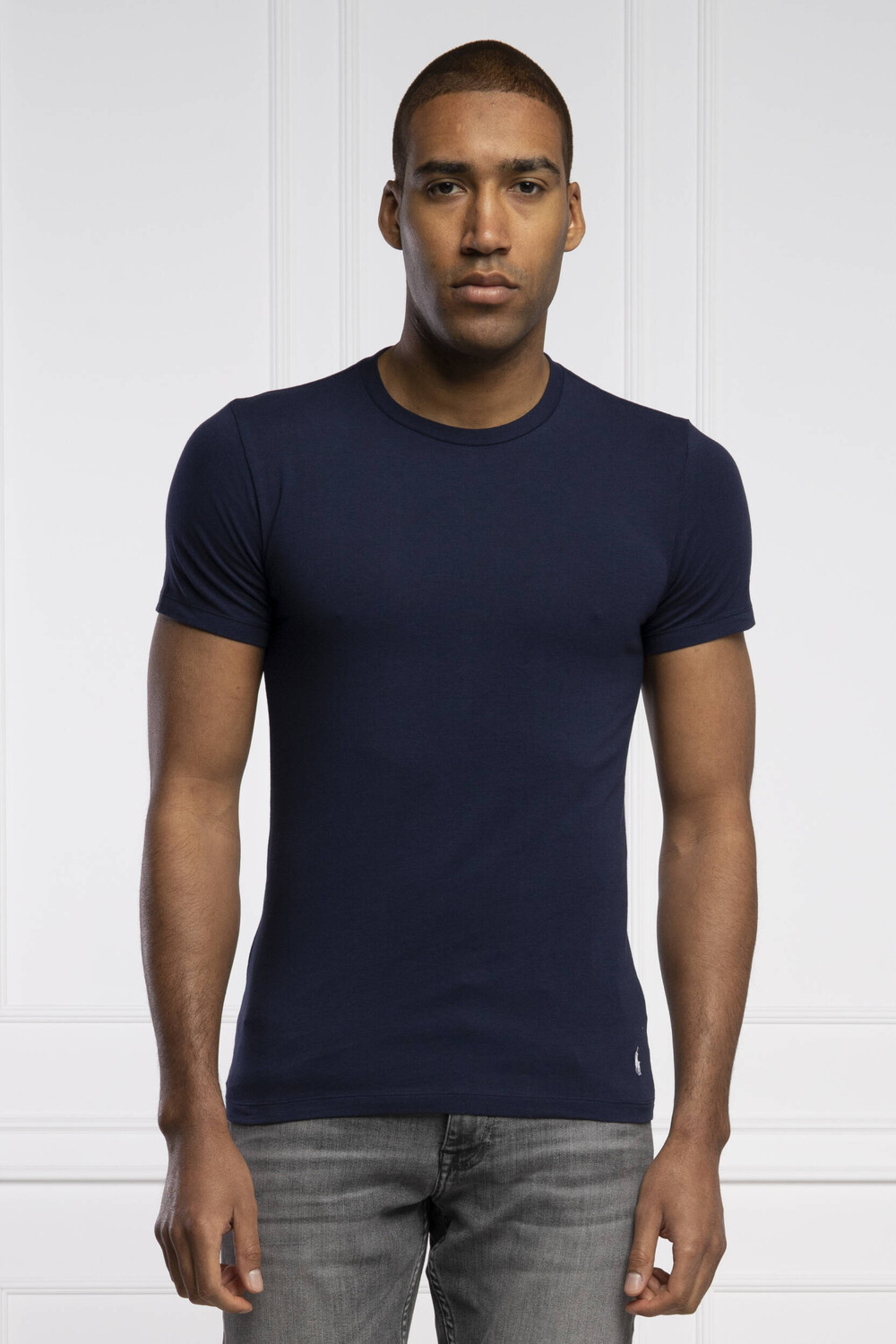 Футболка POLO RALPH LAUREN 2-pack slim fit, темно-синий — фото 2