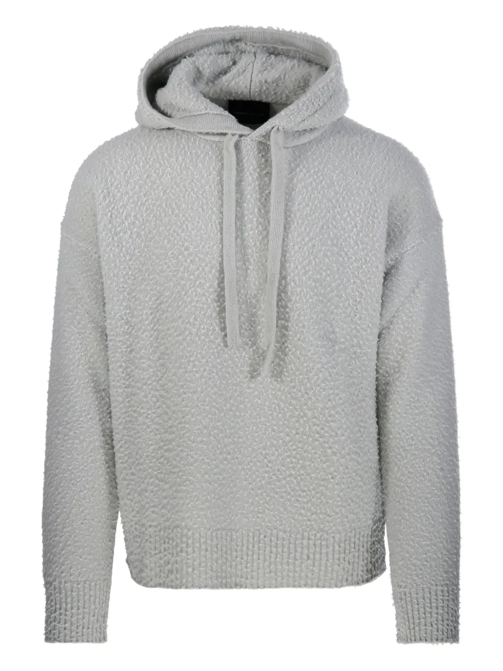 

Худи из шерсти на кулиске Roberto Collina, серый