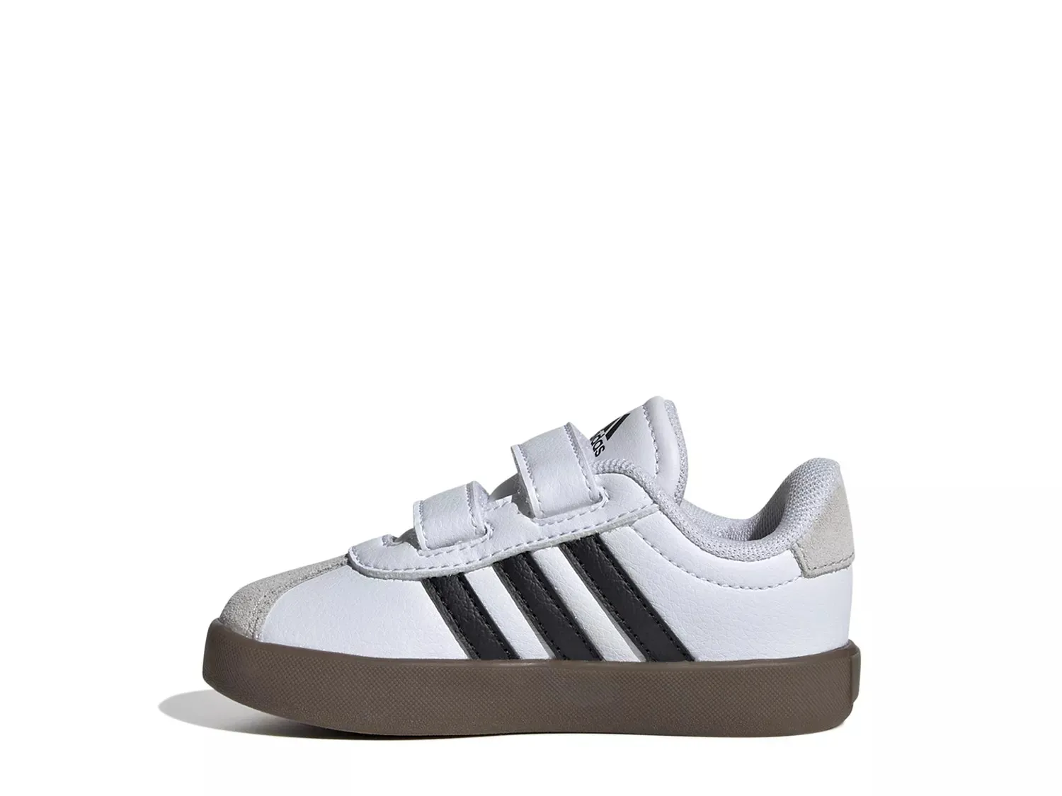 Кроссовки Adidas VL Court 3.0 — детские, белые/черные — фото 2