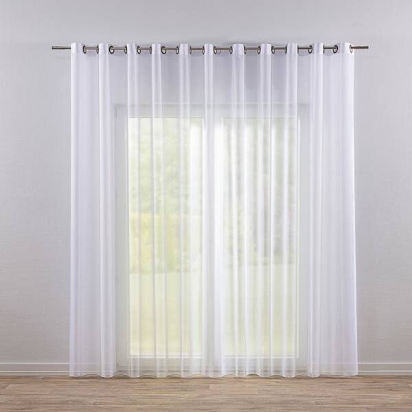 

Штора Dekoria mit Ösen Voile, 300x1x245 см, белый