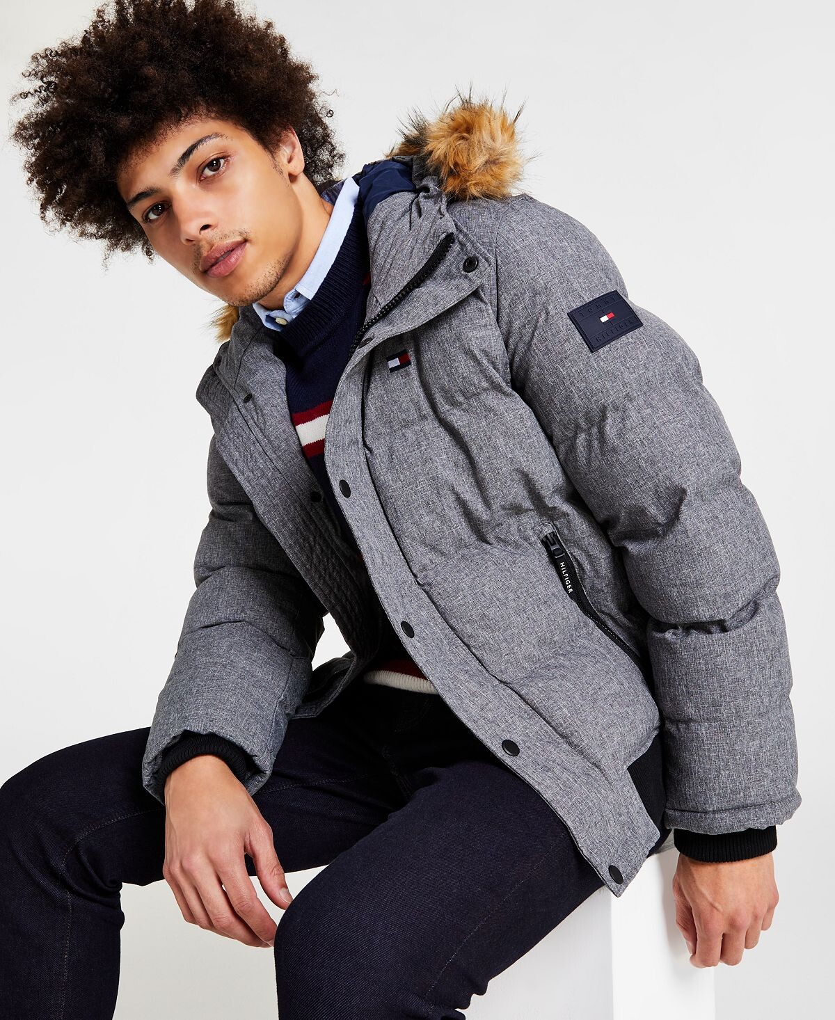 

Короткое пальто для снорклинга, созданное для macy's Tommy Hilfiger, мульти, Серый, Короткое пальто для снорклинга, созданное для macy's Tommy Hilfiger, мульти