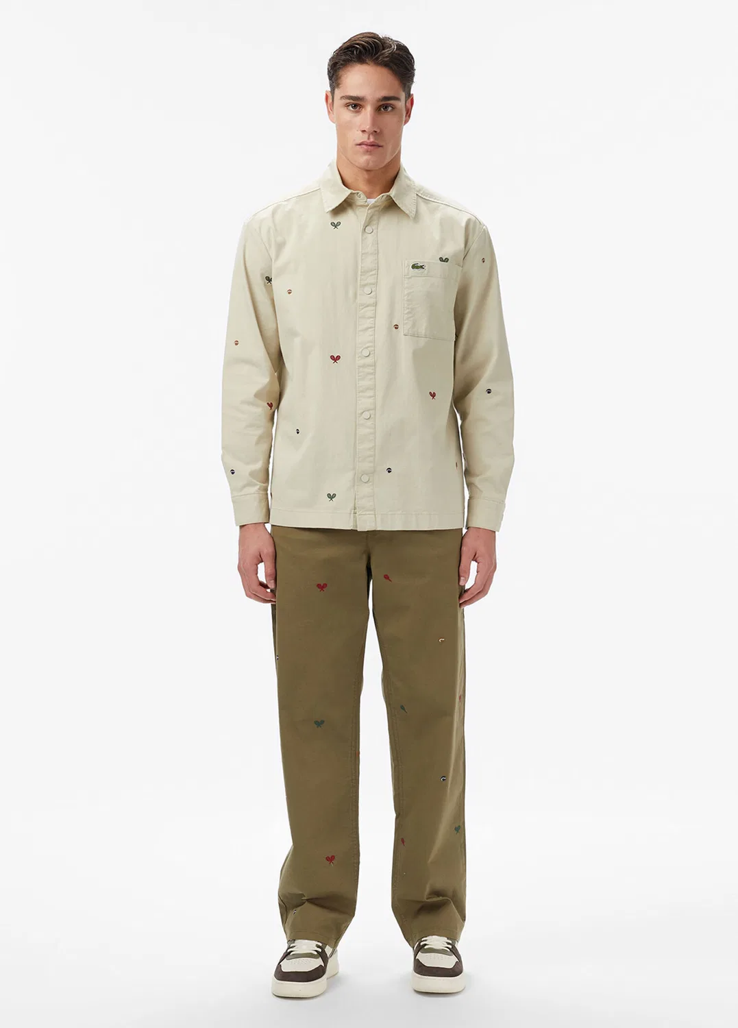 Повседневные брюки Lacoste, хаки