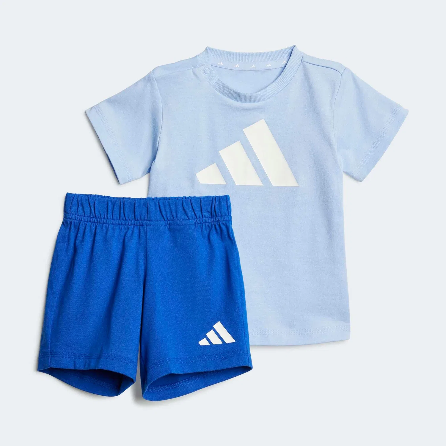 Детский комплект из футболки и шорт с длинным рукавом Adidas, Hellblau / Blau