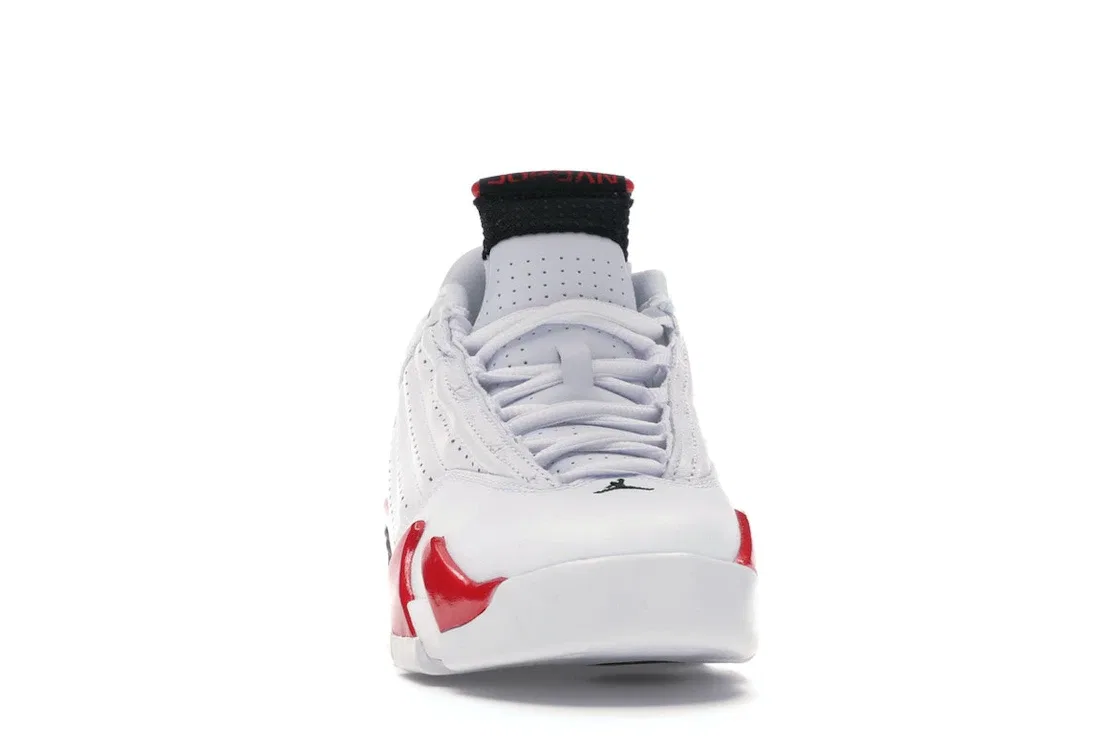 Детские кроссовки Lifestyle с принтом Jordan 14 Retro Jordan, White/Black-Varsity Red-Metallic Silver — фото 2