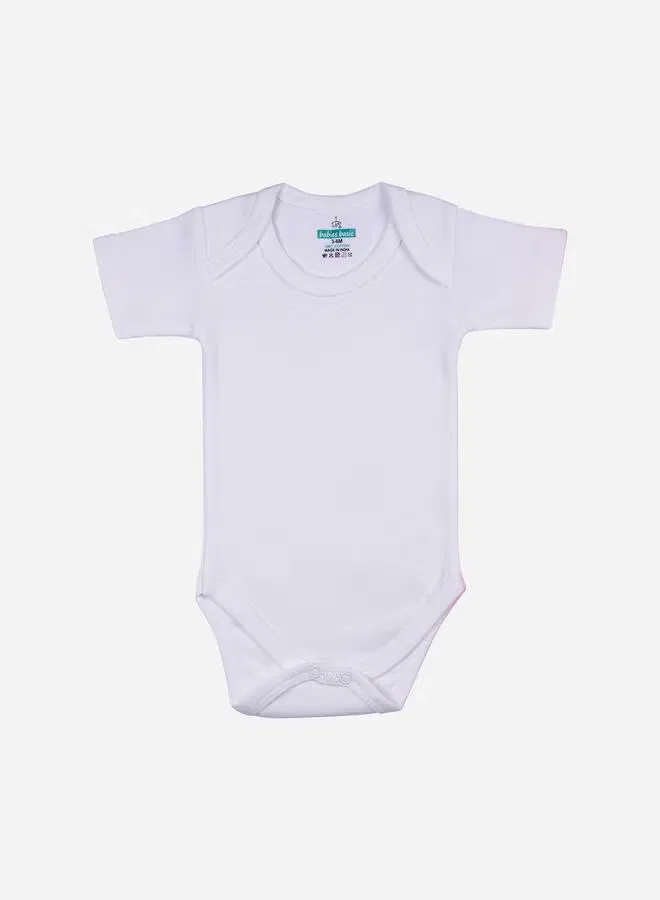 Боди-комбинезон с коротким рукавом, комплект из 3 штук, Babies Basic, розовый — фото 3