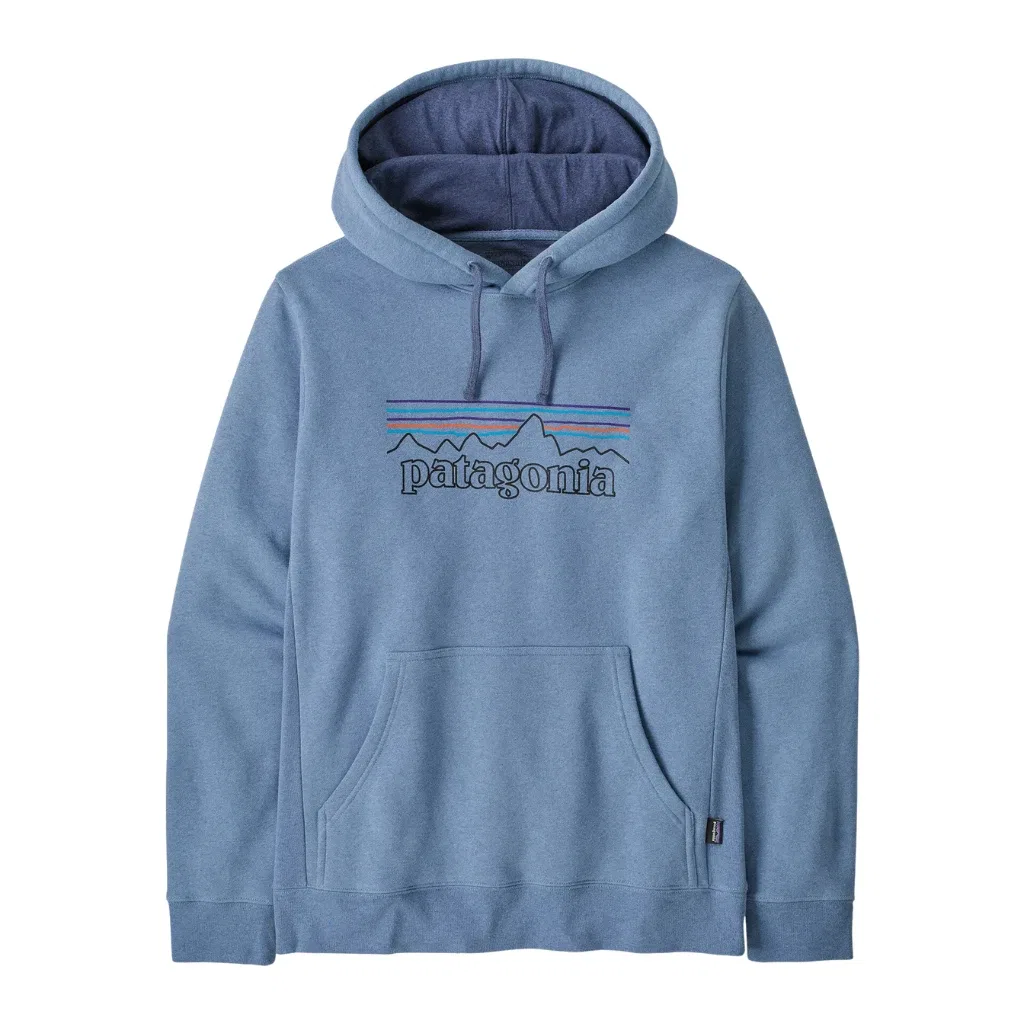 Женский утепленный худи с капюшоном и флисовой подкладкой Patagonia Uprisal P 6 Logo Print, Barnacle Blue/POBB