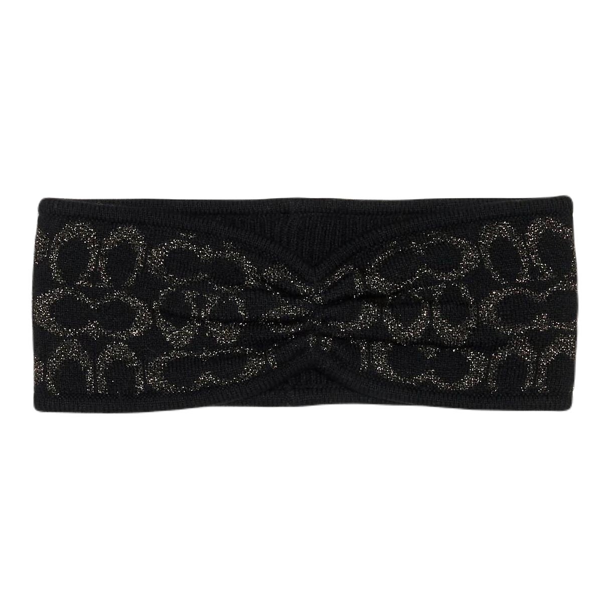 

Повязка на голову Coach Outlet Signature Knit, черный