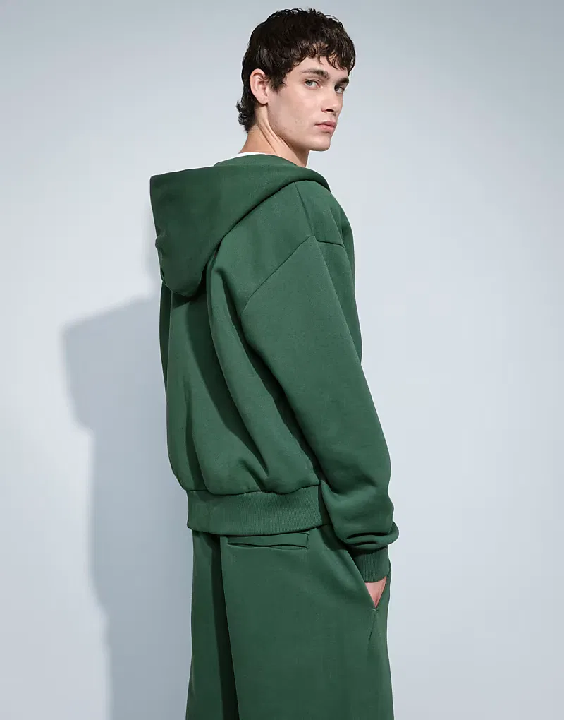 Толстовка Nike Solo Fleece на молнии, темно-зеленый — фото 3