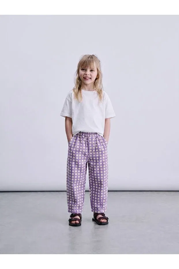 Детские брюки для девочек широкие Laciel Prs, Purple